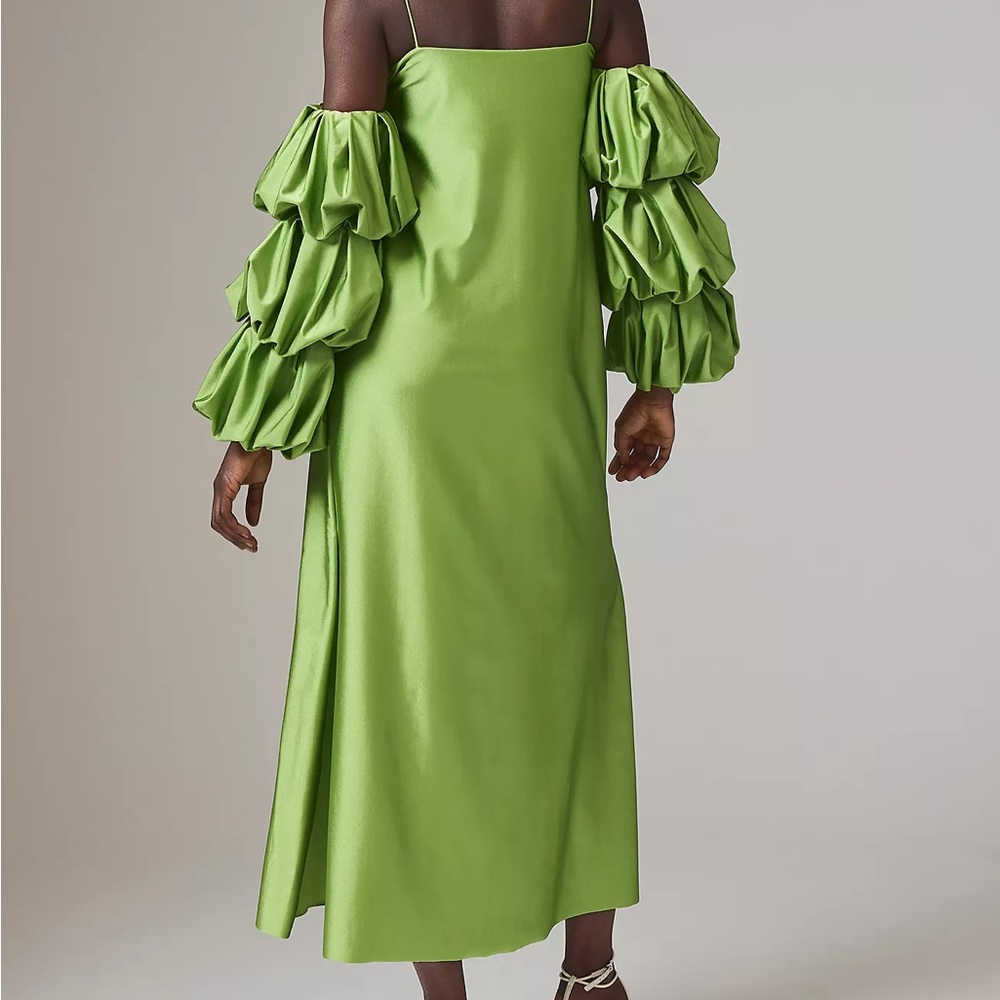 Eugenia Fernández Convertible-Sleeve Slip Dress NWT - Picture 2 of 5